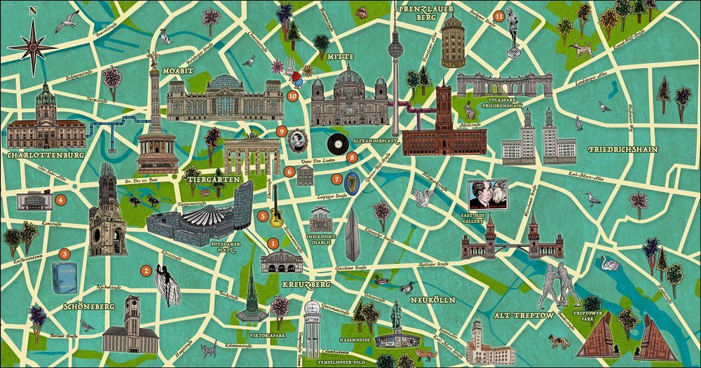 berlin map tourist attractions